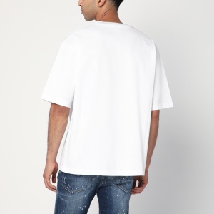 Dsquared2 White T-shirt with logo embroidery - Img 2
