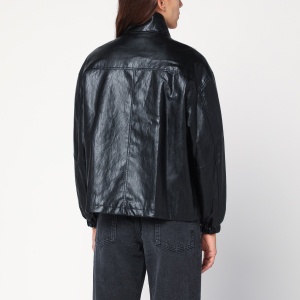 Dunst Black faux leather zip jacket - Img 2