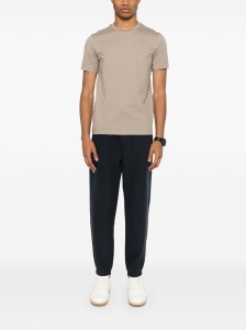 Emporio Armani ASV Lyocell blend jersey joggers with all-over lettering - Img 4