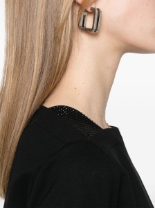 Emporio Armani crystal-embellished sweatshirt - Img 4