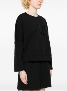 Emporio Armani Double jersey sweatshirt with logo embroidery - Img 4