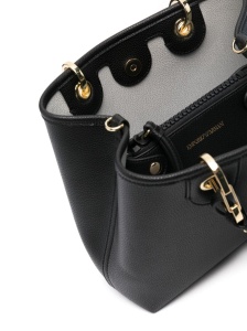 Emporio Armani embossed logo handbag - Img 2