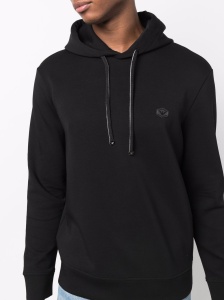 Emporio Armani Hooded sweatshirt with micro logo patch - Img 4