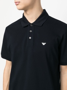 Emporio Armani logo-embroidered polo shirt - Img 3