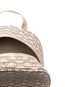 Emporio Armani Mini backpack with monogram print - Img 3