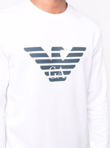Emporio Armani Modal-blend sweatshirt with logo print - Img 2