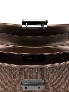 Emporio Armani Satin shoulder bag with rhinestones - Img 2