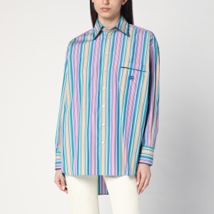 ETRO Multi-coloured striped cotton shirt