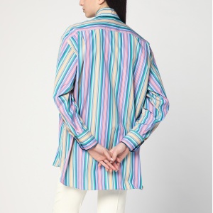 ETRO Multi-coloured striped cotton shirt - Img 2
