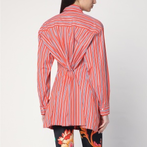 ETRO Striped shirt with knotted detail - Img 2