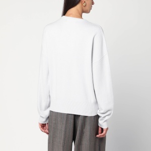 extreme cashmere Ice blue cashmere crew neck sweater - Img 2