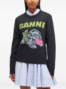 GANNI Sweaters Grey - Img 4