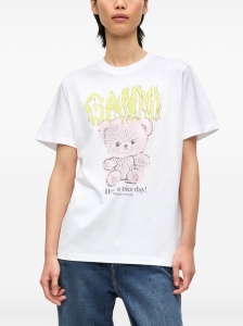 GANNI T-shirts and Polos White - Img 2