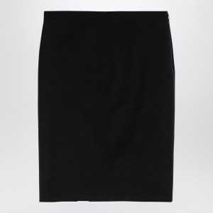 Givenchy Black wool skirt with metal button 4G - Img 2