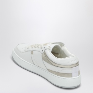 Givenchy White/beige leather and suede sneakers 4G - Img 2
