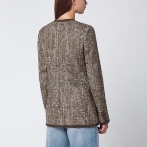Golden Goose Coffee-colored wool tweed jacket - Img 2