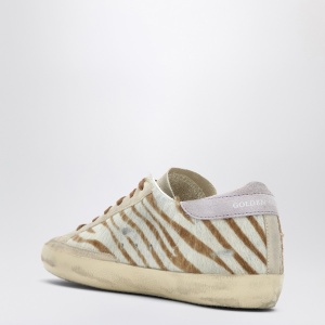 Golden Goose Super-Star sneakers in zebra pony hair - Img 2