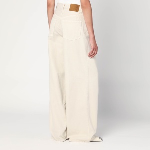 HAIKURE Wide ecru corduroy trousers - Img 2
