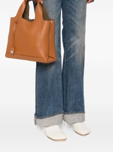 Hogan Pre Embossed-logo leather tote bag - Img 3