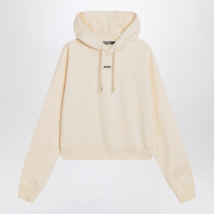 JACQUEMUS Light beige Gros Grain hooded sweatshirt