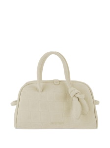 JACQUEMUS The Small Turismo crocodile-effect knotted shoulder bag - Img 3
