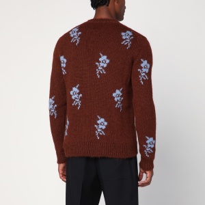 Jil Sander Brick-coloured alpaca sweater with embroidery - Img 2