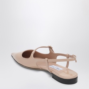 Jimmy Choo Scarpa Didi Flat nude in patent leather - Img 2