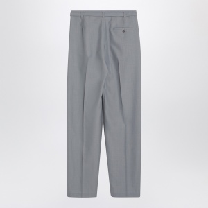 LEMAIRE Grey mélange trousers with belt - Img 2