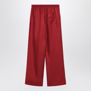 LouLou De Saison Wide red trousers in silk - Img 2