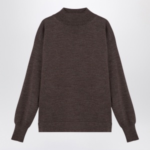 Maison Margiela Brown wool turtleneck sweater