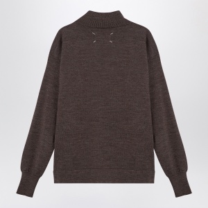 Maison Margiela Brown wool turtleneck sweater - Img 2