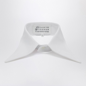 Maison Margiela White cotton pointed collar