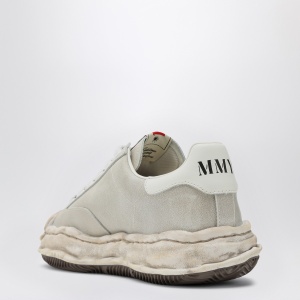 Maison MIHARA YASUHIRO Blakey light grey leather low trainer - Img 2
