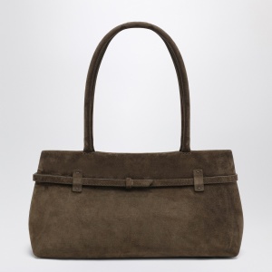 Manu Atelier Le Cambon East West Tobacco suede bag - Img 2