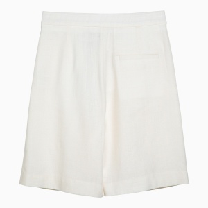 Margaux Lönnberg White wool-blend Stuart bermuda shorts - Img 2