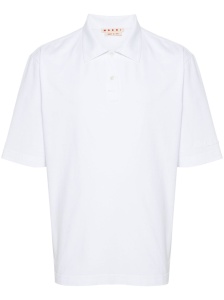 Marni logo-patch polo shirt