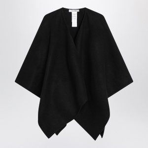 Max Mara Black alpaca and wool cape