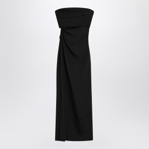 Max Mara Black bustier dress in wool blend - Img 2
