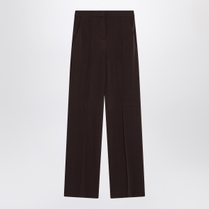 Max Mara Coffee-coloured viscose trousers