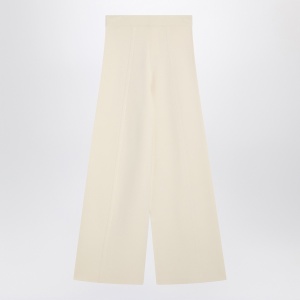 Max Mara Ivory wide leg pants in viscose knit - Img 2