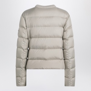 Moncler Light beige short zip-up puffer jacket - Img 2