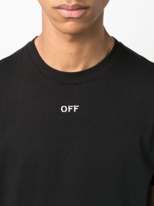 Off White Logo cotton t-shirt - Img 4
