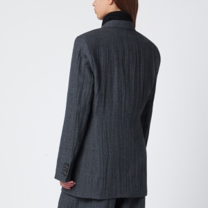 Our Legacy Grey wool-blend single-breasted jacket - Img 2