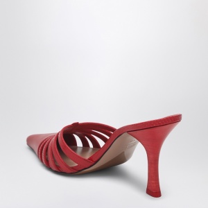 Paris Texas Red leather mule Nadia - Img 2