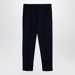 PT Torino Rebel navy virgin wool trousers