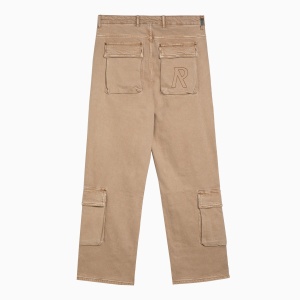 Represent R3Ca beige denim cargo trousers - Img 2
