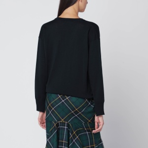 Roberto Collina Navy blue wool V-neck sweater - Img 2