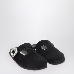 ROGER VIVIER Black suede Mule Slidy Viv - Img 2