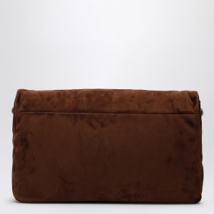 ROGER VIVIER Brown suede Viv'' Choc leather shoulder bag - Img 2