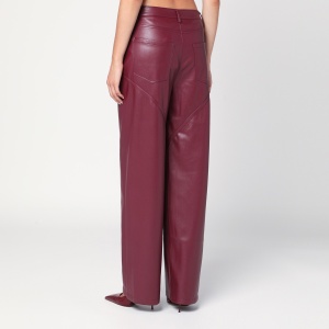 ROTATE Birger Christensen Bordeaux faux leather trousers - Img 2